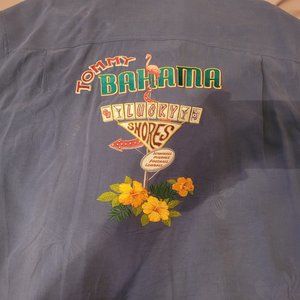 MEN'S TOMMY BAHAMA 100% SILK SHIRT W/PATTERN XL